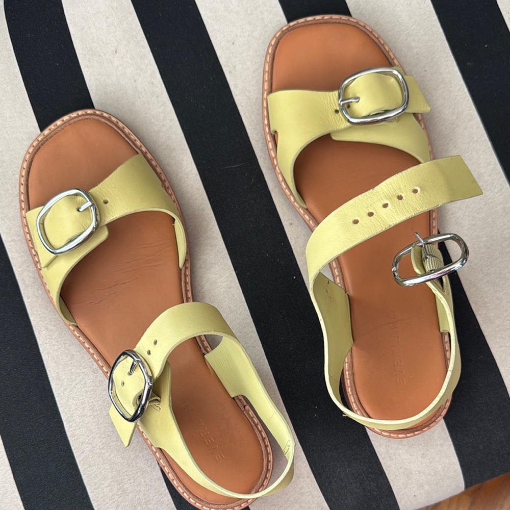 Everlane Yellow Leather Sandals